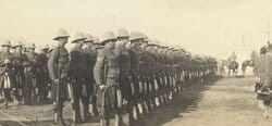 A
Company on Battalion parade. Valcartier camp, Quebec Sept 1914.