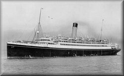 RMS Megantic. White Star troopship that carried 1,647 troops of the Div Ammo Colmn, A Div Signals Co and the 15th Battalion. Departed 30 Sept and arrived at Plymouth 16 Oct 1914.