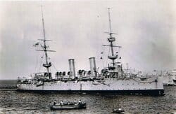 HMS
Eclipse. Eclipse Class cruiser. Convoy escort and column lead ship.