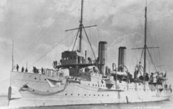 HMS
Eclipse. Eclipse Class cruiser. Convoy escort and column lead ship.