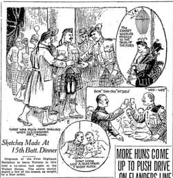 Illustration
from the Toronto Star 17 April 1918.