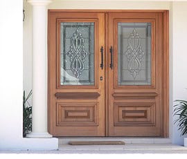 Custom solid timber door