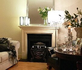 Fireplace and benchtop installation