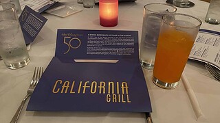 Menu at California Grill