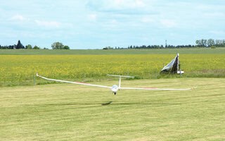 Ausschweben vor dem Aufsetzen
