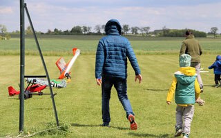 Kopfstand nach einer Windböe