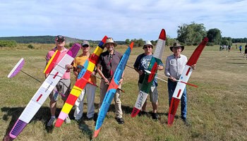 Team "Wilde Geier" mit Karsten, Jakub, Ralf, Lutz und Hans (v.l.n.r.)