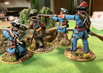 54mm American Revolution riflemen