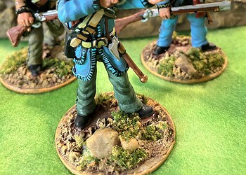 54mm American Revolution riflemen