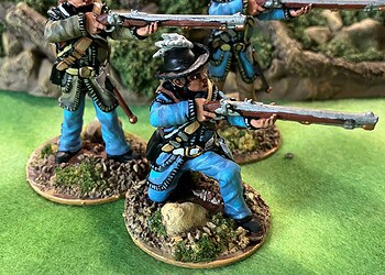 54mm American Revolution riflemen