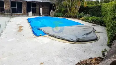 Tile glue removal with heavy surface profile grind to CSP 4 – Brisbane residential