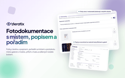 Fotodokumentace s místem, popisem a pořadím