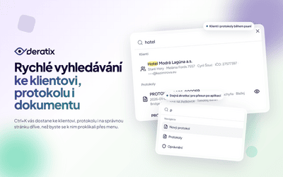Rychle vyhledavani ke klientovi, protokolu i dokumentu