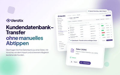 Kundenimport mit Vorschau vor der Übernahme