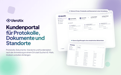 Kundenportal fuer Protokolle, Dokumente und Betriebsstaetten