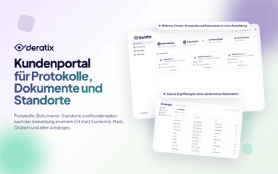 Kundenportal fuer Protokolle, Dokumente und Betriebsstaetten