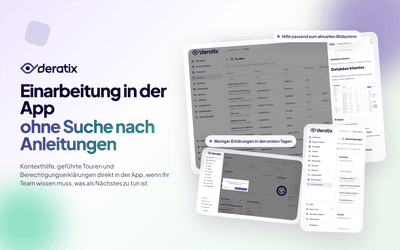 Hilfe direkt bei der Arbeit für eine schnellere Einarbeitung