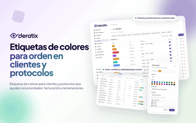 Etiquetas para clientes y protocolos: prioridades, reclamaciones y vision general
