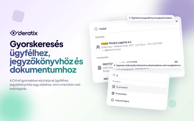 Gyors kereses ugyfelekhez, jegyzokonyvekhez es dokumentumokhoz