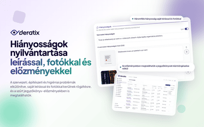Hiányosságok nyilvántartása leírással, fotókkal és előzményekkel