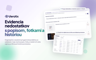 Evidencia nedostatkov s popisom, fotkami a históriou