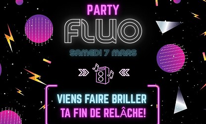 Party Fluo de la relâche!