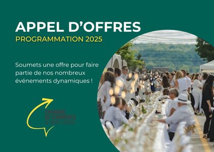 Appel d'offre pour la programmation 2025