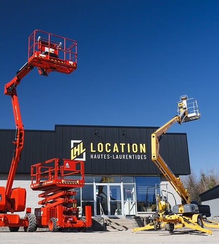 Chariots élévateurs et nacelles en location chez Location Hautes-Laurentides