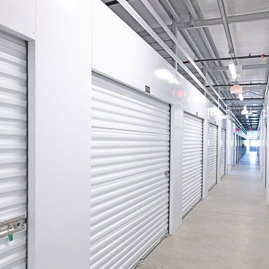 Picture of our secure and clean indoor storage units with individual alarms for enhanced protection and peace of mind.