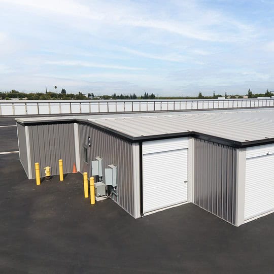 Secure and reliable storage units located in Modesto, CA, at Pelandale RV & Boat Storage, designed to protect your belongings with extra-large doors and convenient drive-up access.