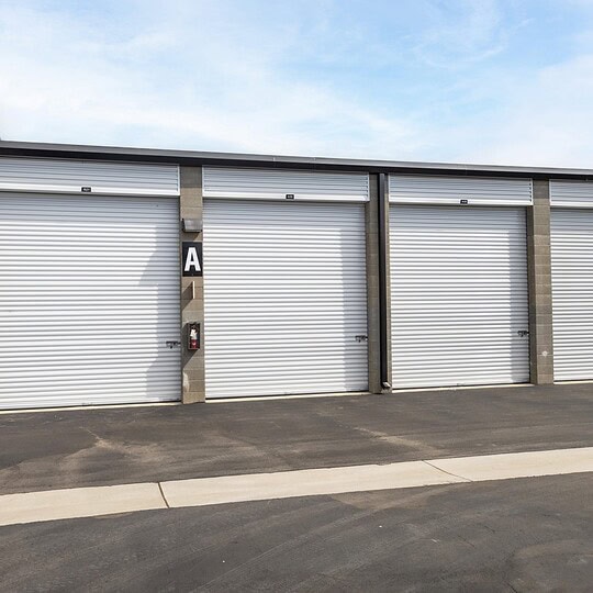 Picture of our enclosed RV & Boat storage units in Modesto, CA