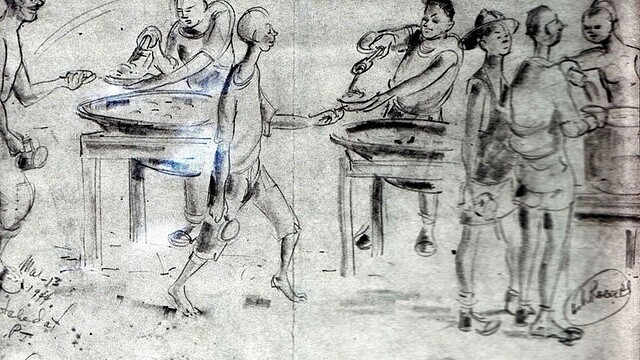 Chow line at Cabanatuan Cabanatuan 1