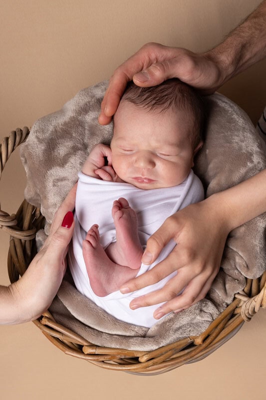 photographe naissance famille ouest lyonnais photo mains famille