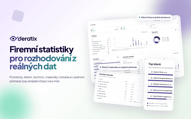 Firemní statistiky pro rozhodování z reálných dat