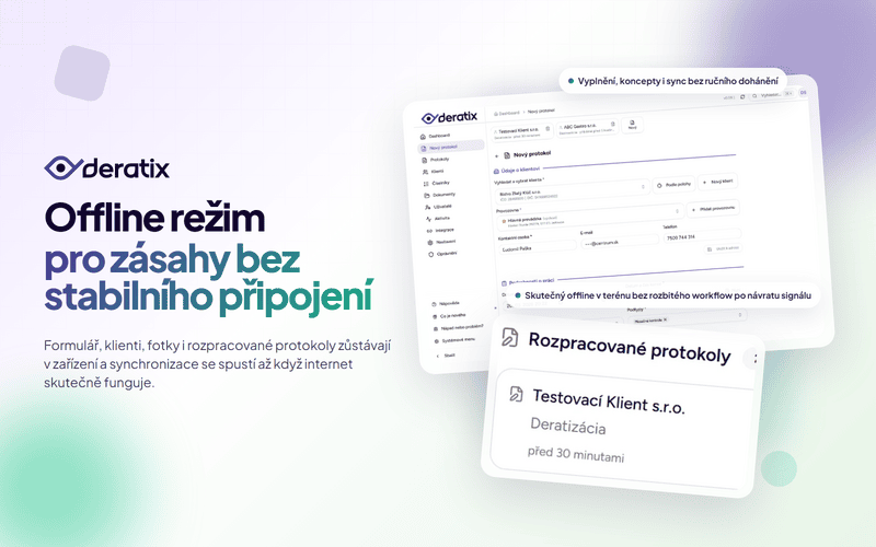 Protokol bez přerušení, i když signál vypadne