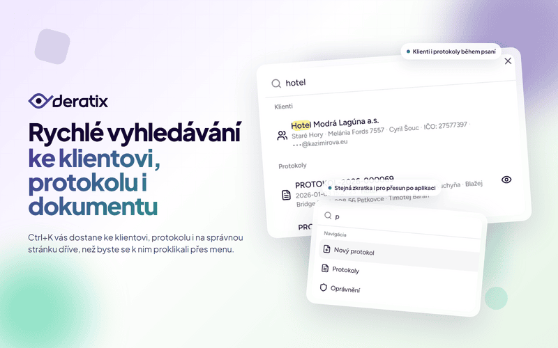 Rychle vyhledavani ke klientovi, protokolu i dokumentu