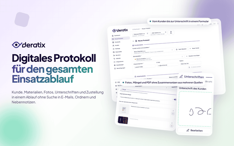 Digitales Protokoll fur den gesamten Einsatzablauf