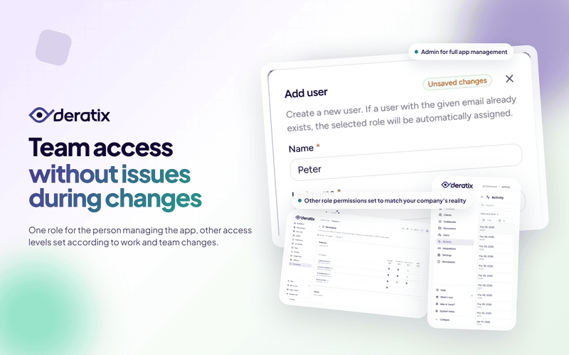 Roles and permissions tailored to how your team works