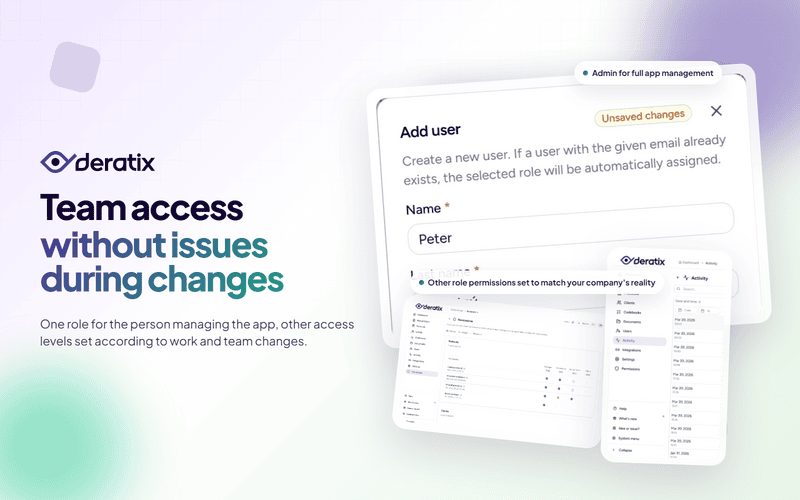 Roles and permissions tailored to how your team works