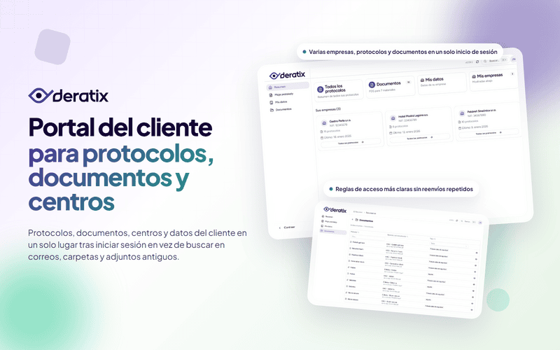 Portal de cliente para protocolos, documentos e instalaciones