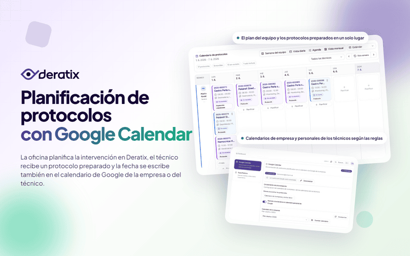 Planificación de protocolos con Google Calendar para todo el equipo de servicio