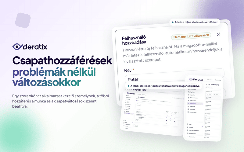 Szerepkörök és jogosultságok a csapatmunka szerint