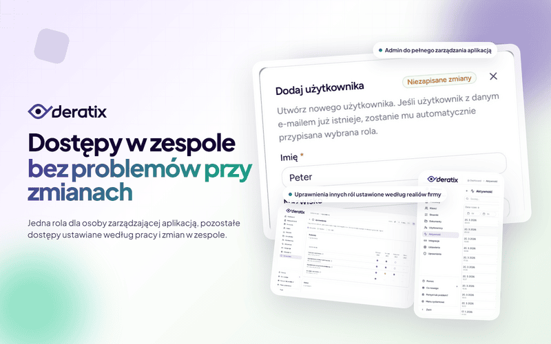 Role i uprawnienia dopasowane do pracy w zespole