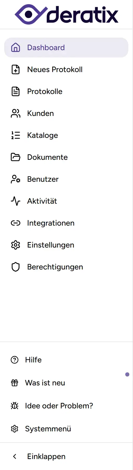Seitenleiste - Desktop