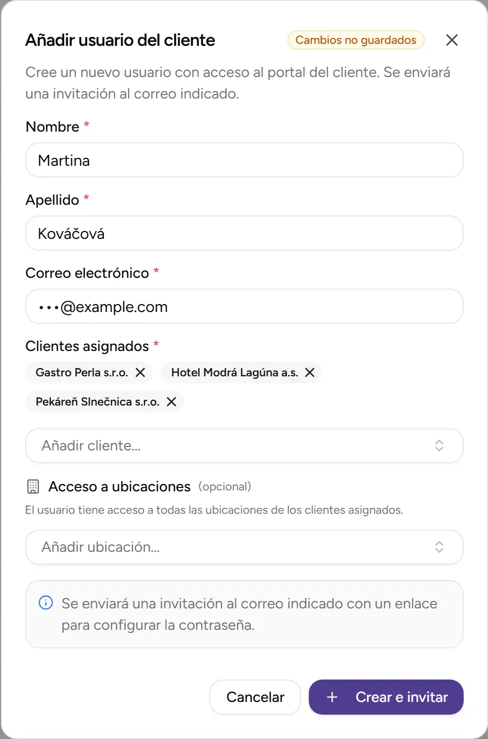 Asignacion de un usuario a varias empresas - Desktop