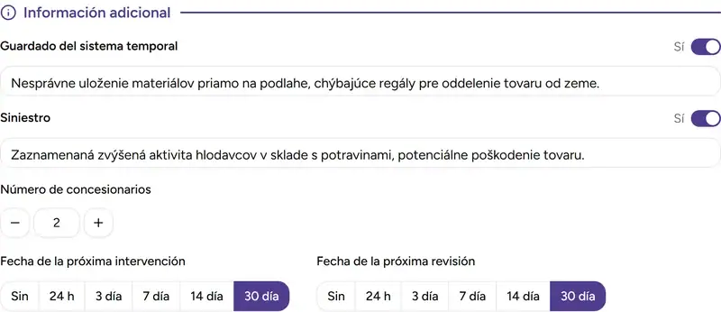 Sección de información adicional - Desktop