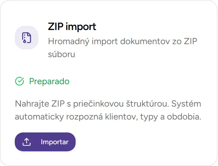 Tarjeta de importación masiva en la sección Integraciones - Desktop