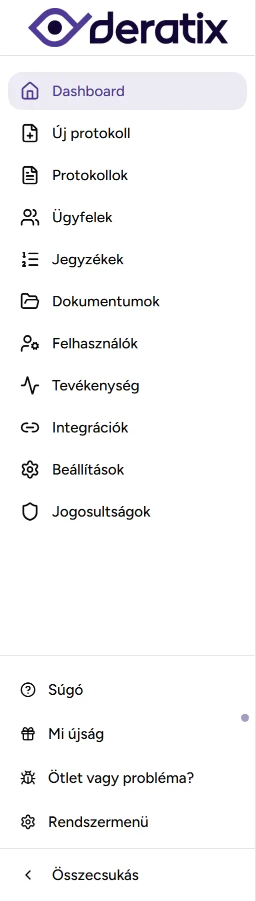Oldalsáv - Desktop