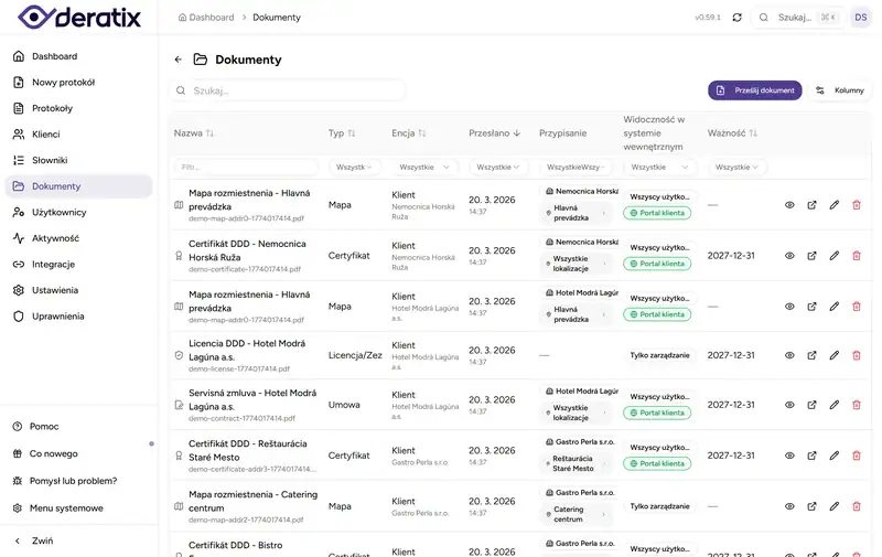 Zarządzanie dokumentami w aplikacji - Desktop