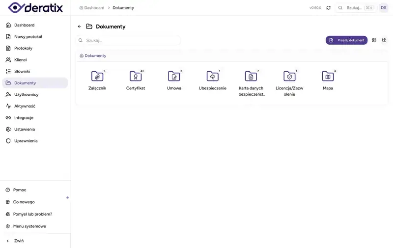 Widok folderow dokumentow wedlug typu - Desktop